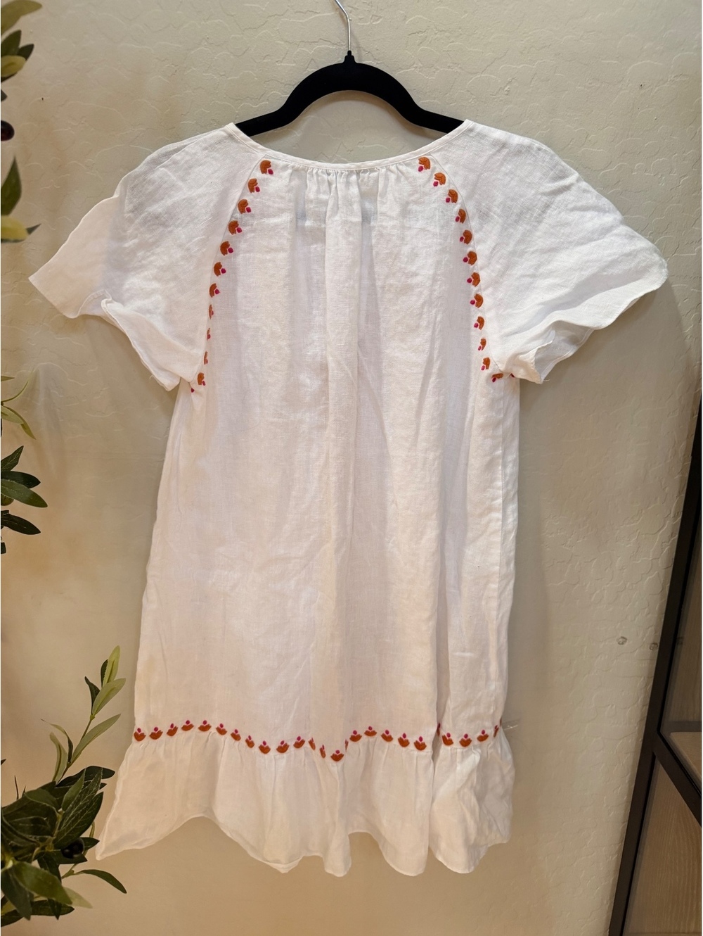 Madewell Embroidered Linen Dress - Picture 3 of 3
